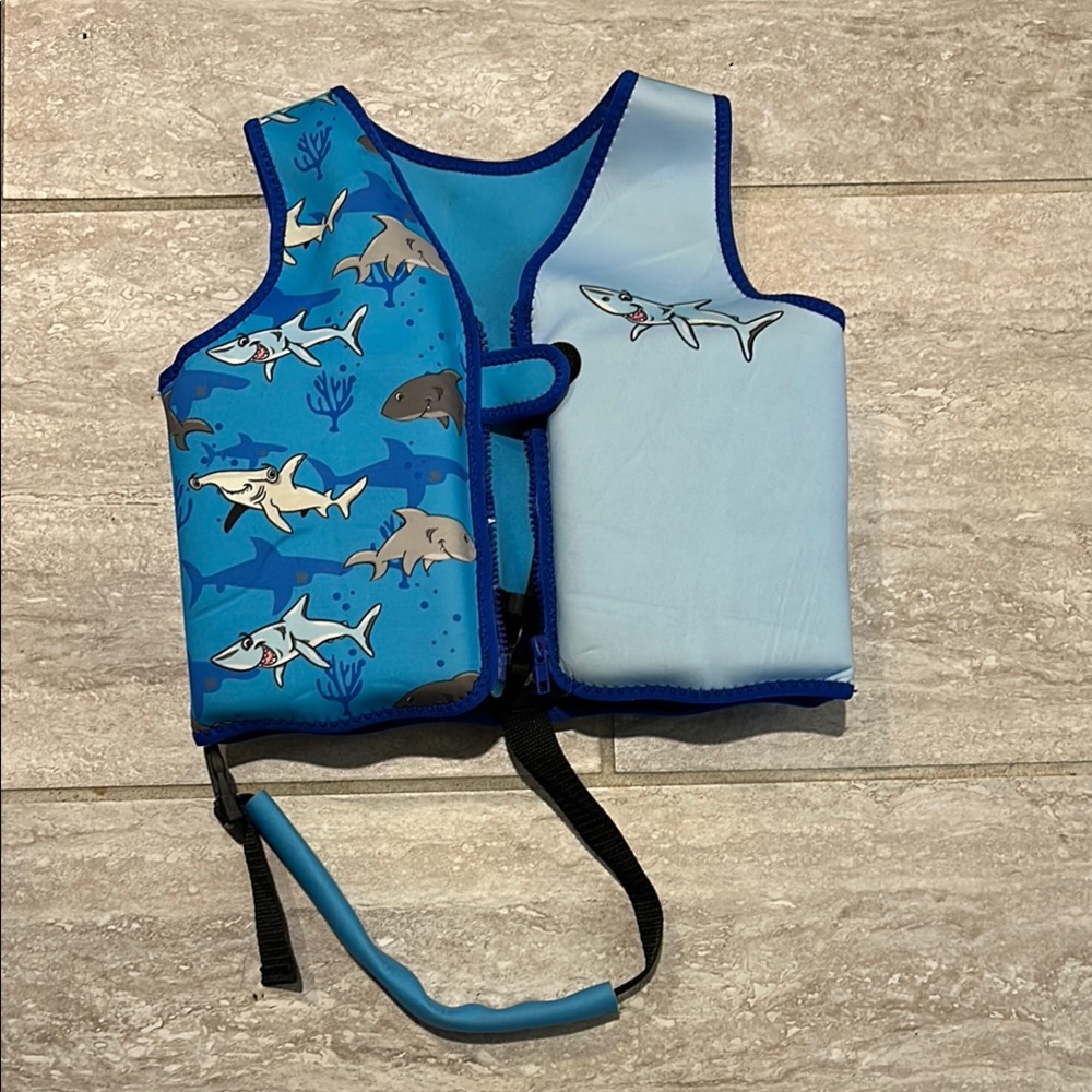 Kids Shark Print Life Vest